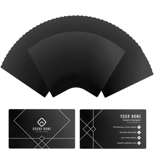 Metal Business Cards-Black (60 pcs)