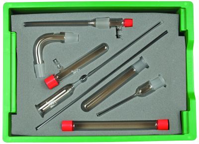 Gas Preparation Kit, 26pc Set - All Essential Glass Elements for Gas Production - Borosilicate Glass - Eisco Labs