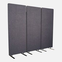 RECLAIM Acoustic Room Dividers - 3 Pack in Slate Gray