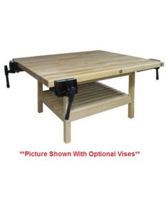 Hann WL5 Two Student Woodworking Bench With Shelf and Optional Vises 28 x 64