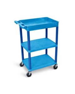 Tub Top and Flat Middle/Bottom Shelf Cart