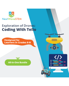 NextWaveSTEM | Exploration of Drones: Coding With Tello | All-In-One Bundle | Designed for learners in Grades 6-8
